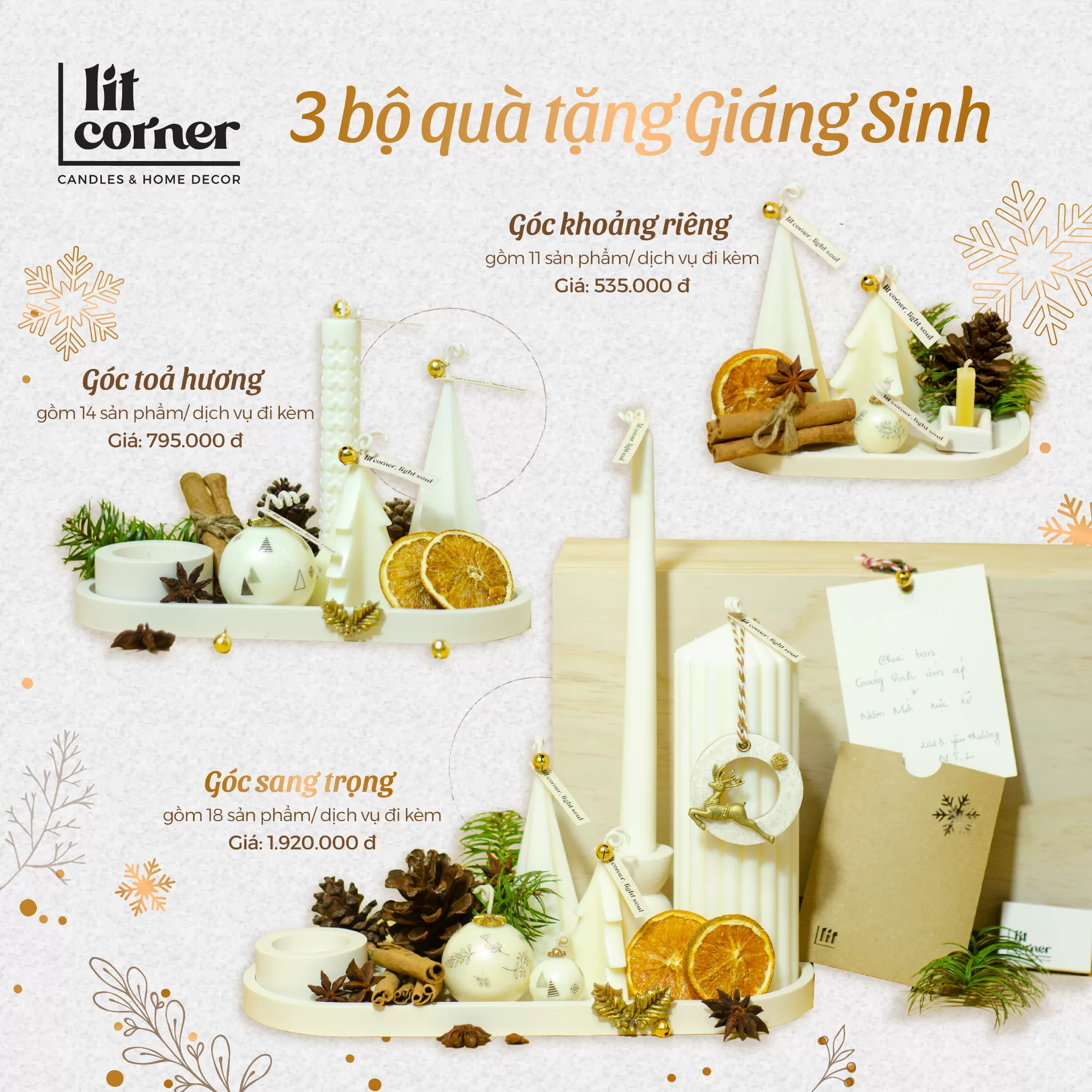 Bộ quà tặng Giáng Sinh - Góc Sang Trọng Bộ quà tặng Giáng Sinh - Góc Sang Trọng