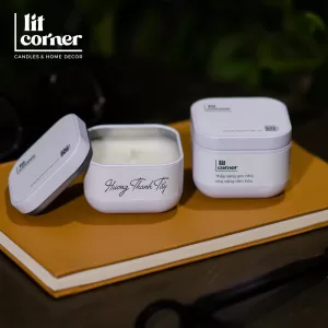 Nến Thơm Du Lịch - Hũ Thiếc Vuông