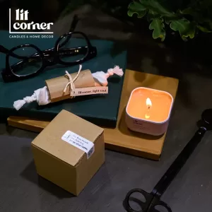 Nến Thơm Du Lịch - Hũ Thiếc Vuông