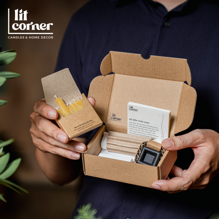 Bộ Nến Thời Gian 100% Sáp Ong Tự Nhiên - 30 Phút